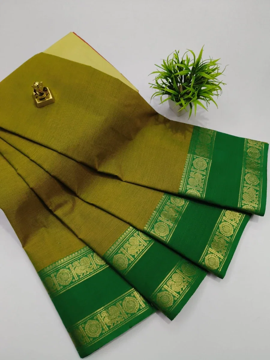 Kanchi Cotton Saree  view 6